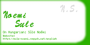 noemi sule business card