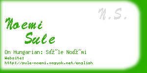 noemi sule business card